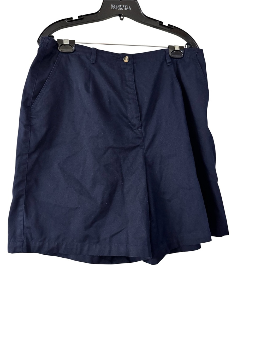 Karen Scott Dark Navy Shorts with Front Pockets Size 16